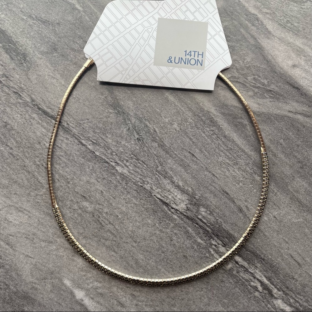 Gold Tone Choker Necklace